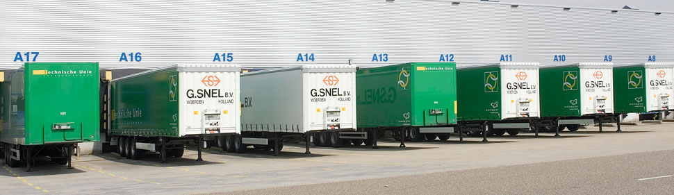 The total G.SNEL vehicle fleet is about 307 pull and push units. From box truck to 25-metre road train.